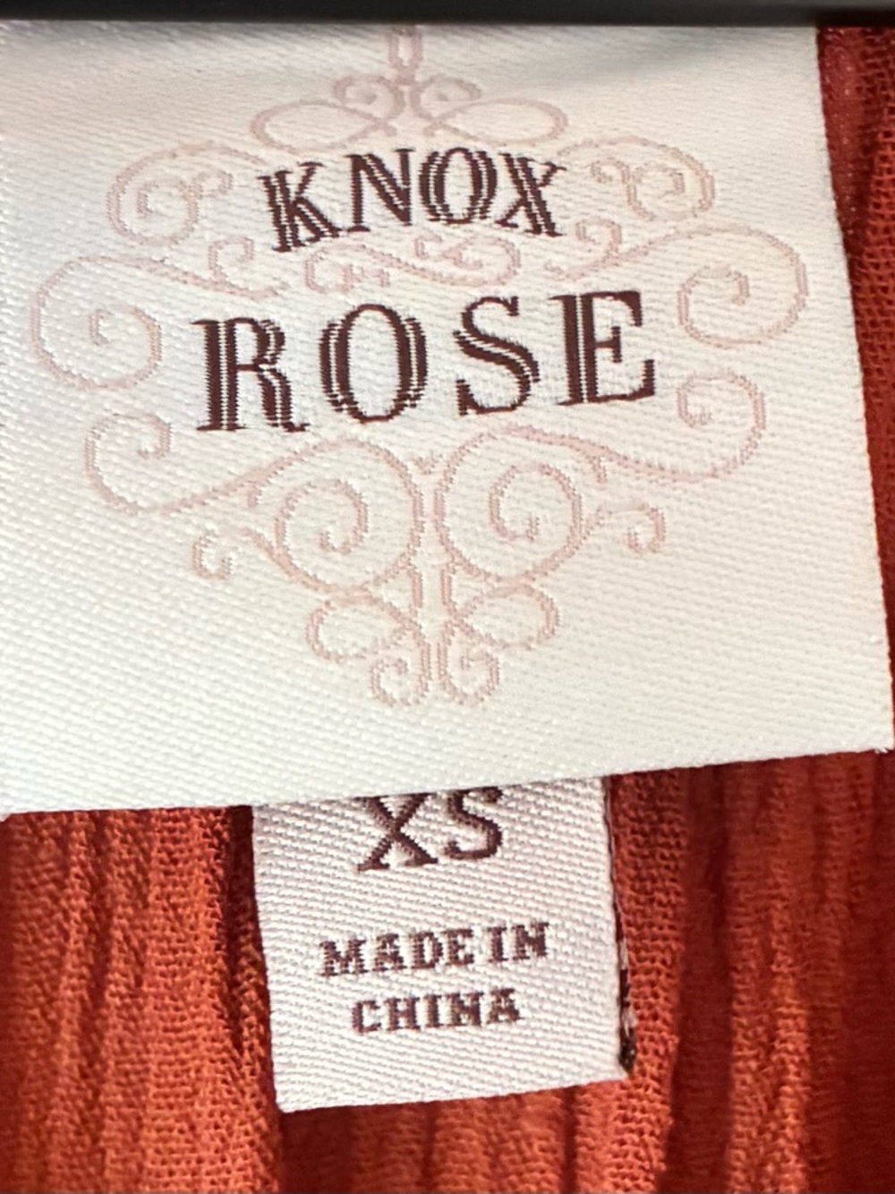 Knox Rose Rust Long-Sleeve Boho Maxi Dress - Picture 6 of 6
